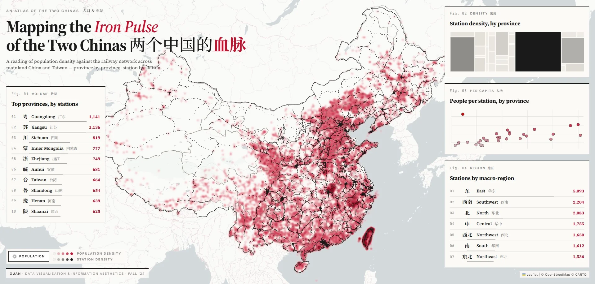 Population-Train Station Density Index
